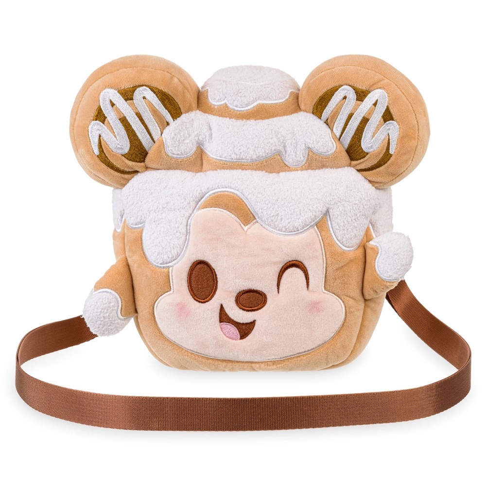 Disney Parks Munchlings Treats Mickey Mouse Crossbody Bag Cinnamon Swirl Bun